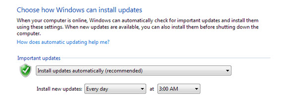 Windows automatic updates