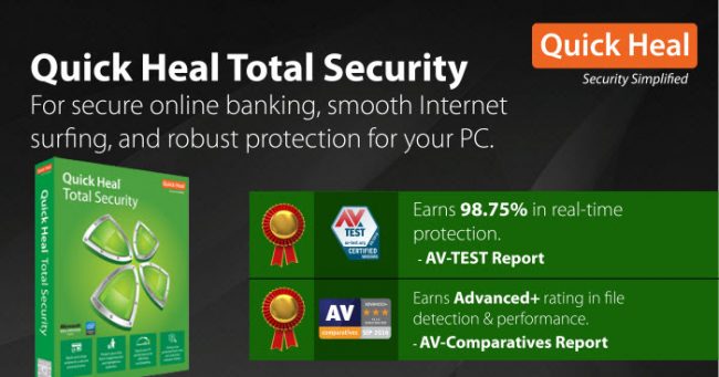 Quick Heal Total Security v17.00 rated big by AV-Test &amp; AV-Comparatives