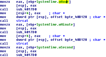 Fig 16. Use of system time to make file name